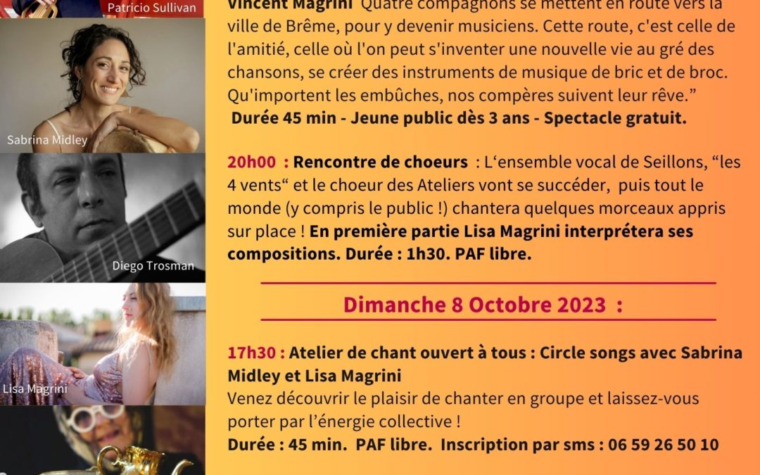 La grande fête de la voix 2023 – Festival d’art vocal à Seillons source d’Argens (var)