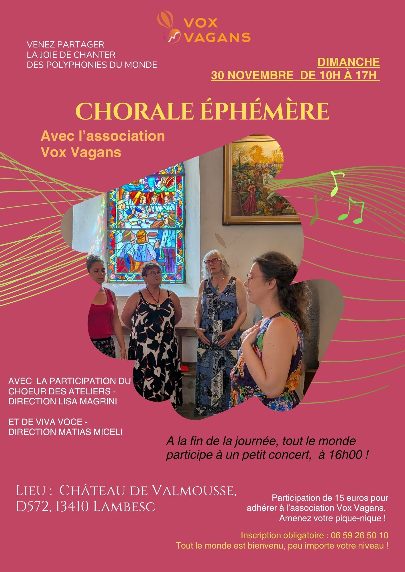 Chorale éphémère avec Lisa Magrini et Matias Miceli