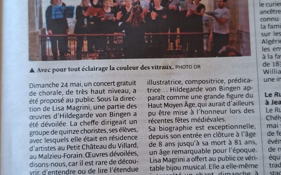 Un article sur nous dans Lozère nouvelles !