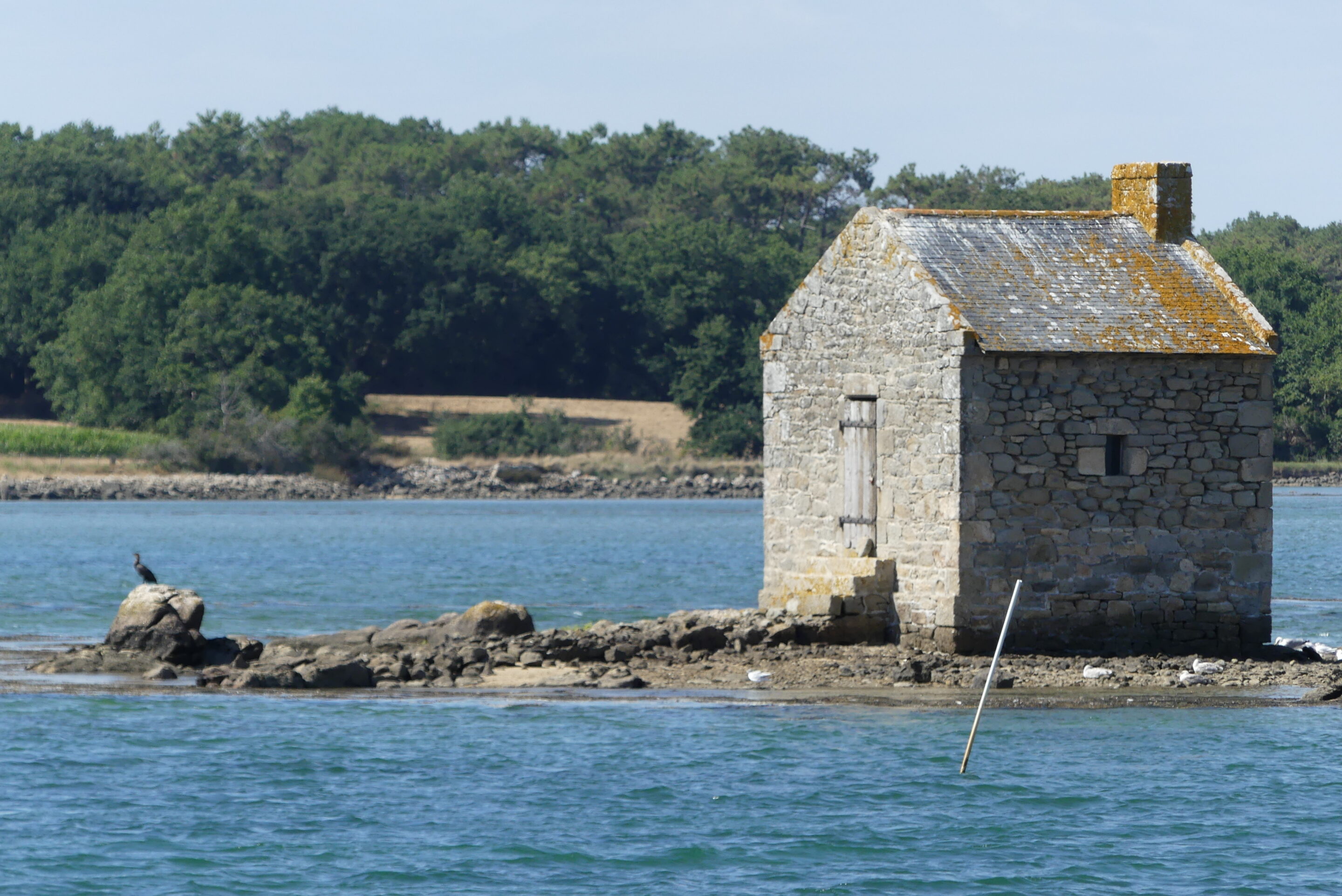 la petite maison que nous voyons depuis le lieu du stage de chant